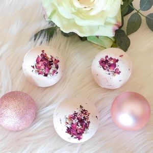 Homemade Bath Bombs-“La Rosa”